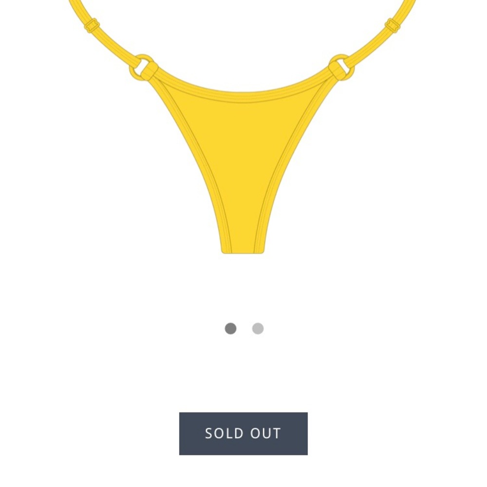 Boutine La Lily Yellow Minimal Bottoms.